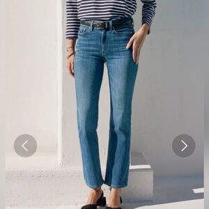 AYR Jeans The Pop Straight Leg High Rise Crop Denim Light Wash Women’s Size 27